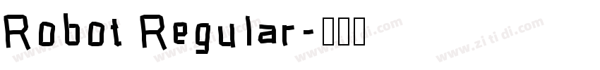 Robot Regular字体转换